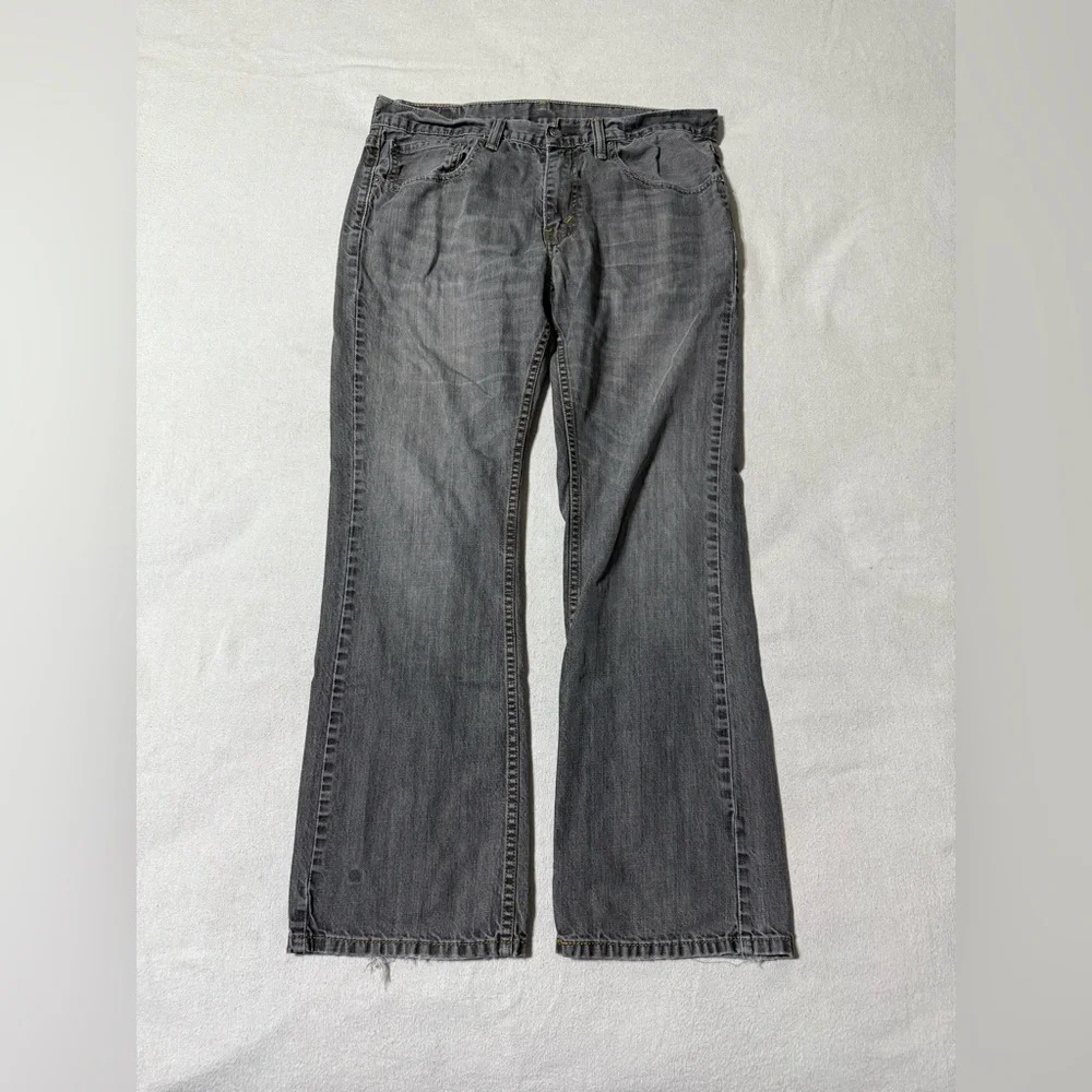 Levis 527 Jeans Mens 33x28‎ Gray Regular Bootcut Mid Rise
